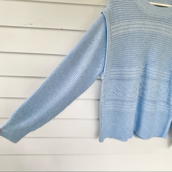 NEW Loft Stitchy Cable Knit Sweater - Picture 3 of 6